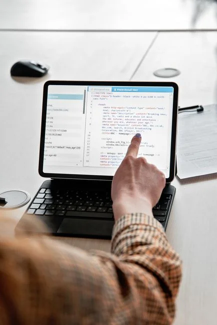Mockup display on laptop and smartphone for design presentations in a modern workspace.